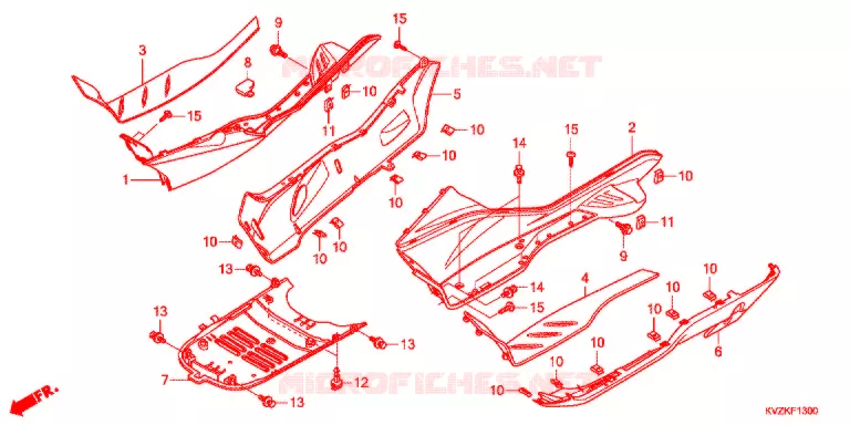 VLOER OPSTAP Honda SCOOTER 250 FORZA 2016  NSS250AAB