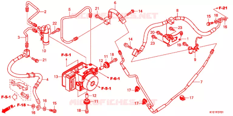 ACHTERREM PIJP  Honda SCOOTER 250 FORZA 2014  NSS250AD
