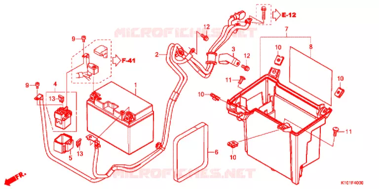 GEREEDSCHAP/ACCUVAK Honda SCOOTER 250 FORZA 2015  NSS250AD
