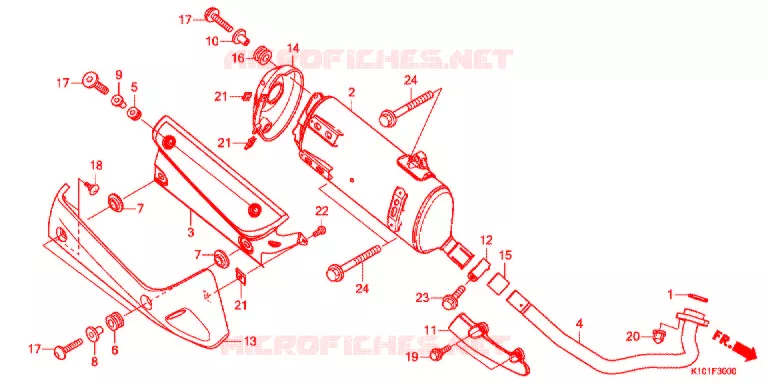 UITLAATDEMPER(2) Honda SCOOTER 250 FORZA 2013  NSS250AD