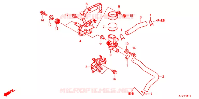 LUCHTINJECTIE SOLENOIDEKLEP Honda SCOOTER 250 FORZA 2016  NSS250AG