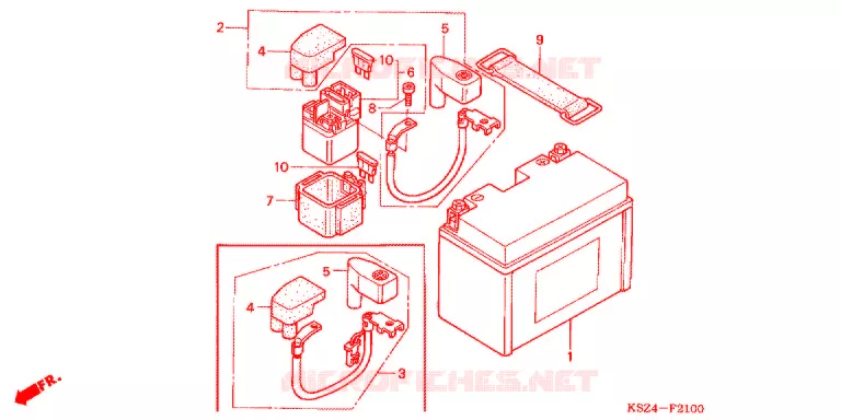 GEREEDSCHAP/ACCUVAK Honda SCOOTER 250 REFLEX 2005  NSS250AS5_A
