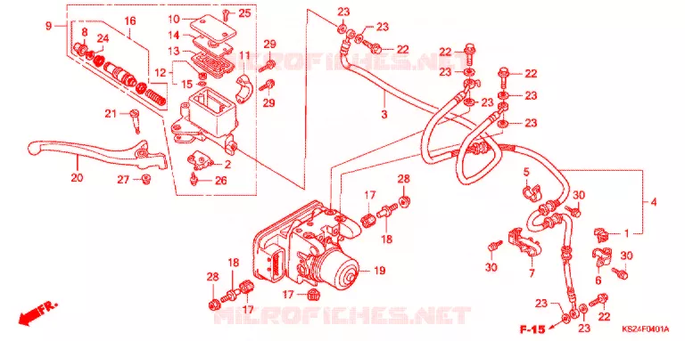 REMPOMP VOOR Honda SCOOTER 250 REFLEX 2006  NSS250AS6