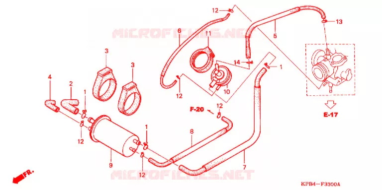 VERDAMPING BUS Honda SCOOTER 250 REFLEX 2006  NSS250AS6