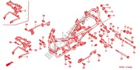 FRAME CHASSIS voor Honda REFLEX 250 SPORT ABS RED 2007
