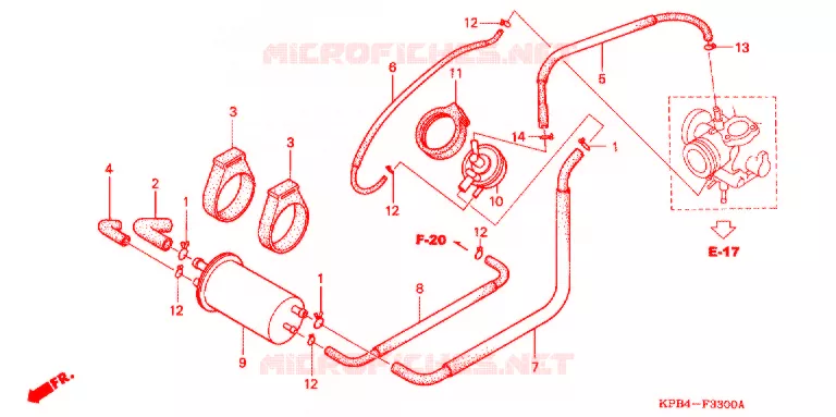 VERDAMPING BUS Honda SCOOTER 250 REFLEX 2007  NSS250AS7