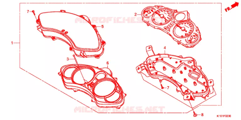 COMBINATIEMETER Honda SCOOTER 250 FORZA 2013  NSS250D