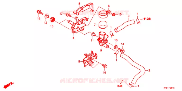 LUCHTINJECTIE SOLENOIDEKLEP Honda SCOOTER 250 FORZA 2014  NSS250D