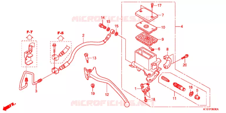 REMPOMP ACHTER (NSS250) Honda SCOOTER 250 FORZA 2015  NSS250D