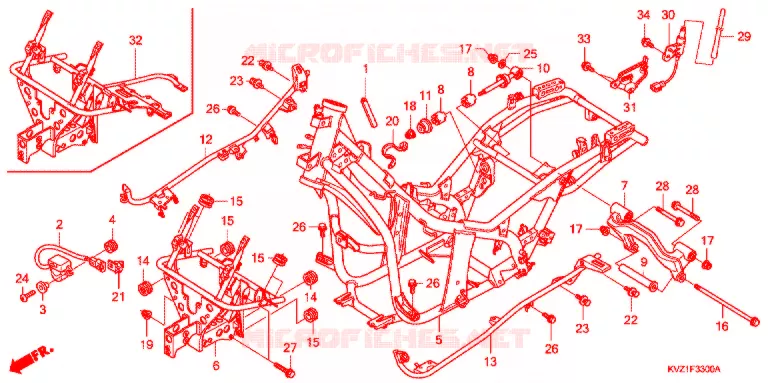 FRAME CHASSIS Honda SCOOTER 250 FORZA 2009  NSS250DA9