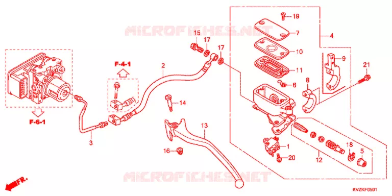REMPOMP ACHTER (NSS250A/AA) Honda SCOOTER 250 FORZA 2011  NSS250DAB