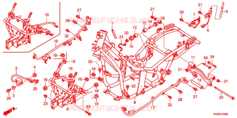 FRAME CHASSIS Honda SCOOTER 250 FORZA 2012  NSS250DC
