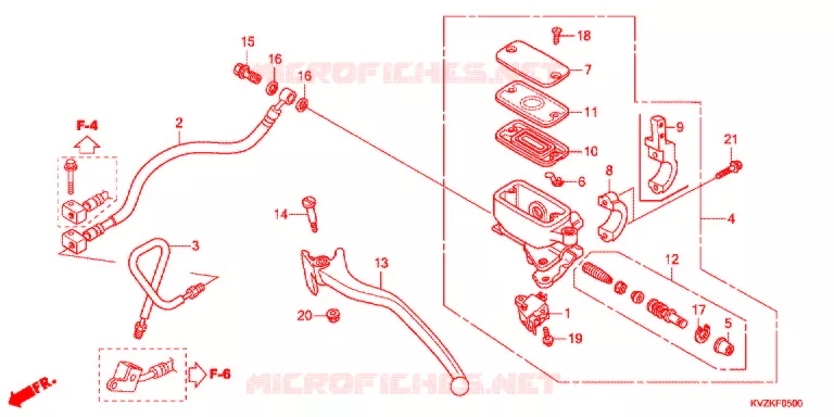 REMPOMP ACHTER (NSS250D/DA) Honda SCOOTER 250 FORZA 2012  NSS250DC