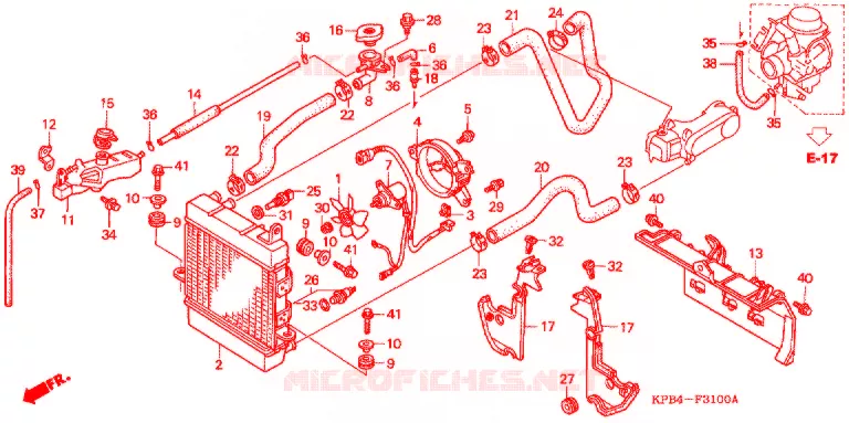 RADIATOR Honda SCOOTER 250 REFLEX 2004  NSS250S4