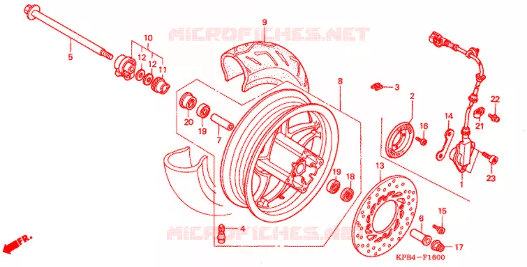 VOOR WIEL Honda SCOOTER 250 REFLEX 2006  NSS250S6