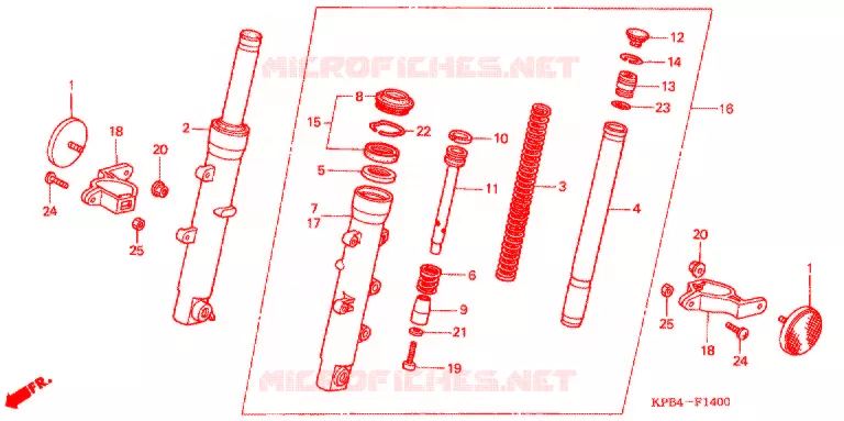VOOR VORK Honda SCOOTER 250 REFLEX 2006  NSS250S6