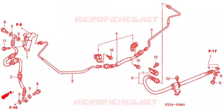 ACHTERREM PIJP Honda SCOOTER 250 REFLEX 2007  NSS250S7