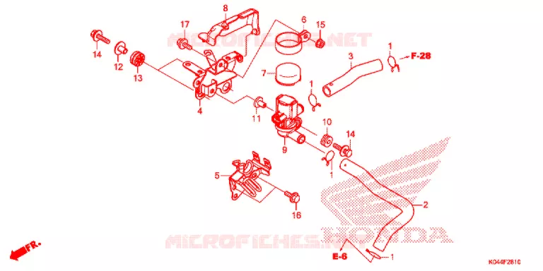 LUCHTINJECTIE SOLENOIDEKLEP Honda SCOOTER 300 FORZA 2014  NSS300AE