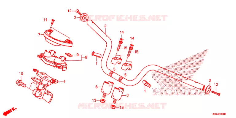 HENDEL PIJP Honda SCOOTER 300 FORZA 2015  NSS300AF