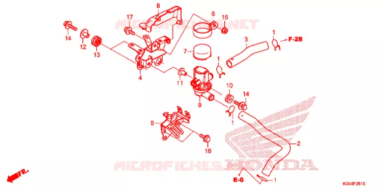 LUCHTINJECTIE SOLENOIDEKLEP Honda SCOOTER 300 FORZA 2016  NSS300AG