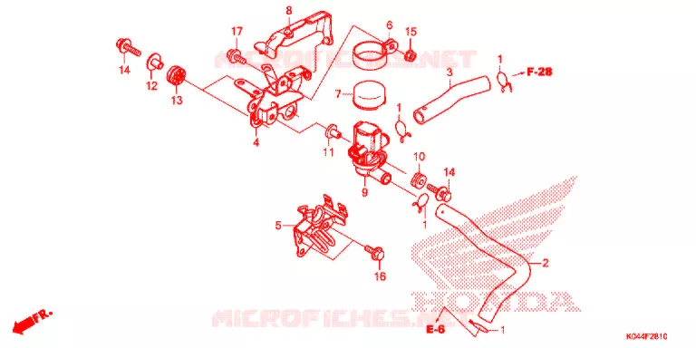 LUCHTINJECTIE SOLENOIDEKLEP Honda SCOOTER 300 FORZA 2016  NSS300AG