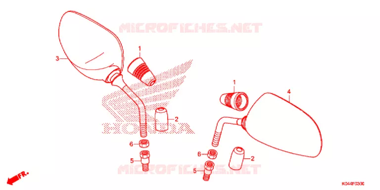 SPIEGEL Honda SCOOTER 300 FORZA 2016  NSS300AG