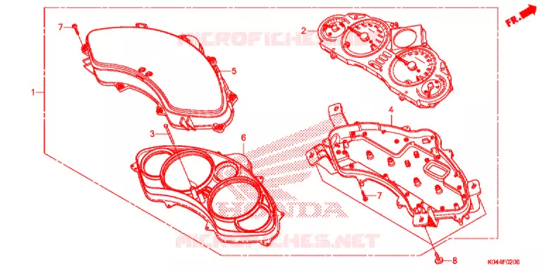 COMBINATIEMETER Honda SCOOTER 300 FORZA 2014  NSS300E