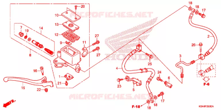 REMPOMP VOOR (NSS300) Honda SCOOTER 300 FORZA 2015  NSS300F