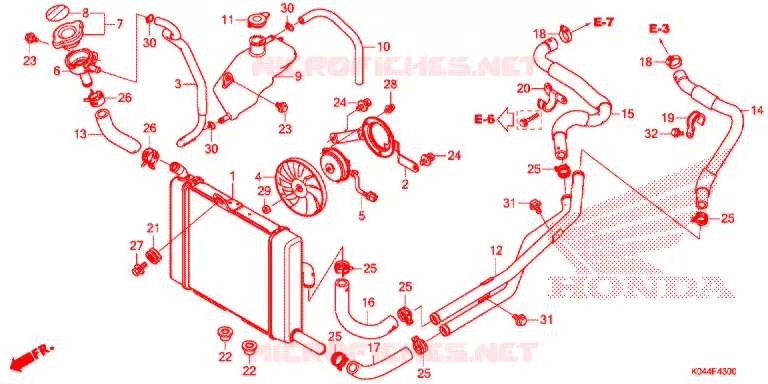 RADIATOR Honda SCOOTER 300 FORZA 2016  NSS300G