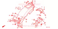 ACHTER STROOMLIJNKAP voor Honda NT 650 HAWK GT 1989