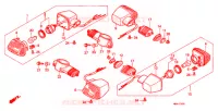 KNIPPERLICHT(2) voor Honda NT 650 HAWK GT 1989