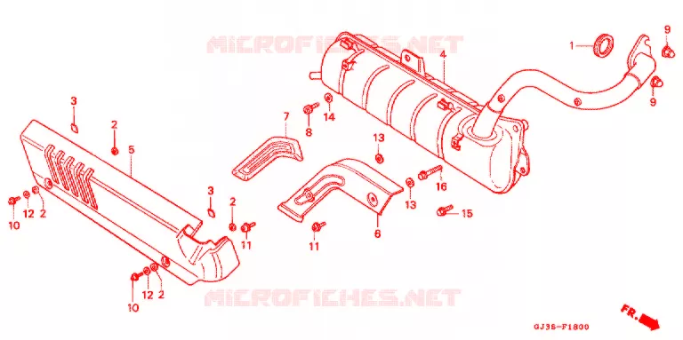 UITLAATDEMPER(2) Honda SCOOTER 50 SCOOPY 1993  SH50DP_H