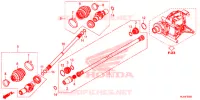 ACHTER VORK/PROPELLERAS(2) voor Honda PIONEER 1000 M3 EPS 2016