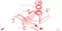BRANDSTOF TANK voor Honda PIONEER 1000 M5 DELUXE SILVER 2016