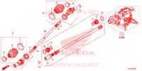 ACHTER VORK/PROPELLERAS(2) voor Honda PIONEER 1000 M5P 2016