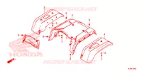 ACHTER STROOMLIJNKAP voor Honda PIONEER 500 M2 2016