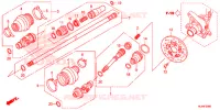 ACHTER VORK/PROPELLERAS(2) voor Honda PIONEER 500 M2 2016