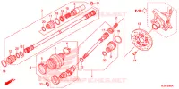 ACHTER VORK/PROPELLERAS(2) voor Honda PIONEER 700 2CM 2014