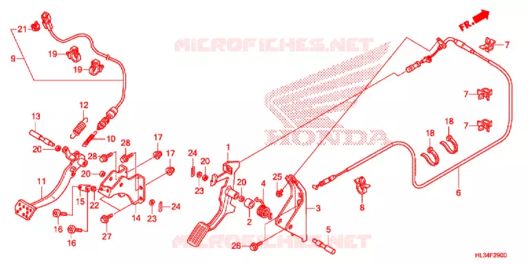 OPSTAP/KICKARM/ WISSEL PEDAAL Honda ATV 700 PIONEER 2014  SXS700E