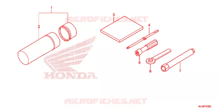 GEREEDSCHAP/ACCUVAK Honda ATV 700 PIONEER 2015  SXS700M2F