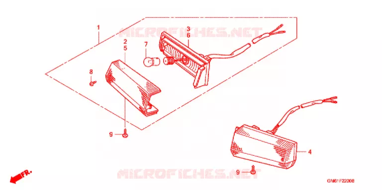 VOOR KNIPPERLICHT Honda SCOOTER 50 GYRO 1995  TB50P