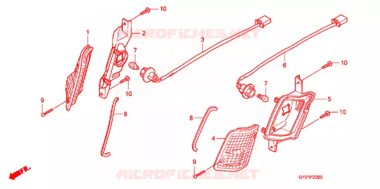 VOOR KNIPPERLICHT Honda SCOOTER 50 GYRO 2015  TC50B