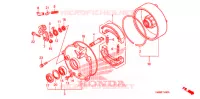 ACHTER REMTROMMEL voor Honda TRX 250 FOURTRAX RECON Electric Shift 2009
