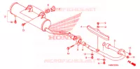 UITLAATDEMPER(2) voor Honda TRX 250 FOURTRAX RECON Electric Shift 2009