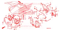 VOORSPATBORD voor Honda TRX 250 FOURTRAX RECON Electric Shift 2009