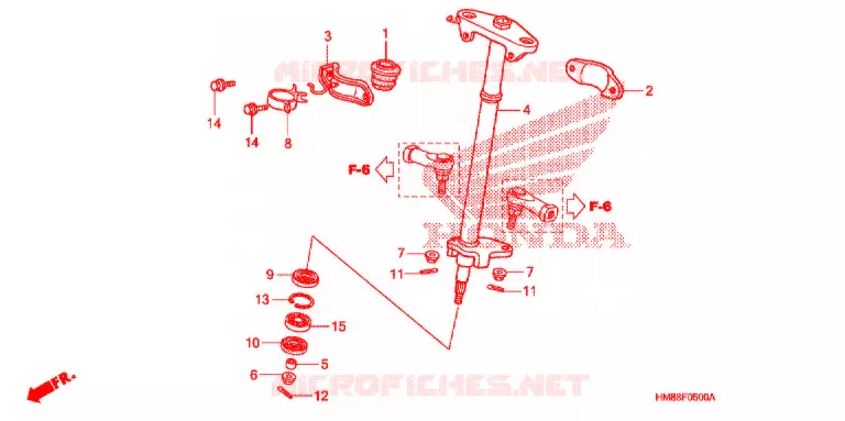 STURING AS Honda ATV 250 FOURTRAX 2008  TRX250TM8