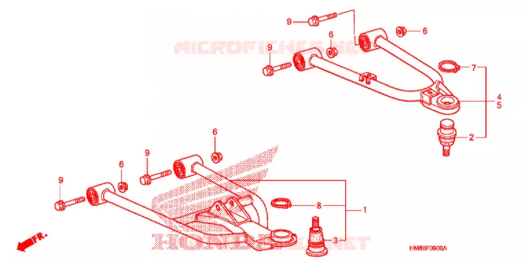 VOOR ARM Honda ATV 250 FOURTRAX 2008  TRX250TM8