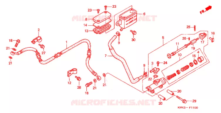 REMPOMP ACHTER Honda MOTO 200 PHANTOM 2002  TA2003