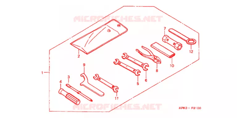 GEREEDSCHAP/ACCUVAK Honda MOTO 200 PHANTOM 2004  TA2005