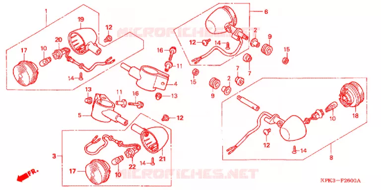 KNIPPERLICHT(2) Honda MOTO 200 PHANTOM 2004  TA2005
